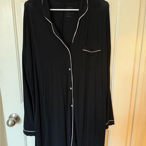 Stars Above Black Women's Long Pajama Shirt